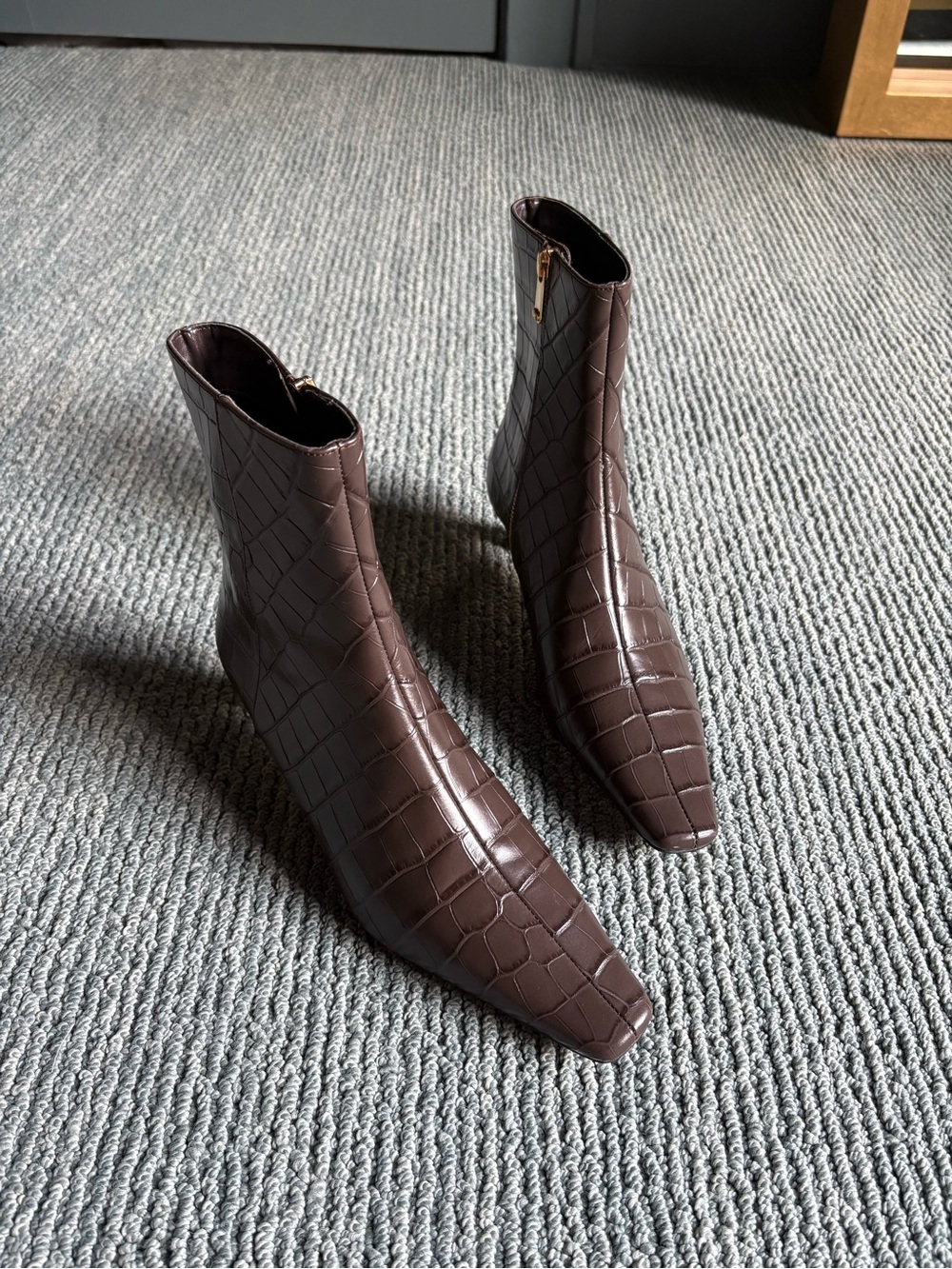 Michael Michael Kors Croc Embossed ankle boots 8